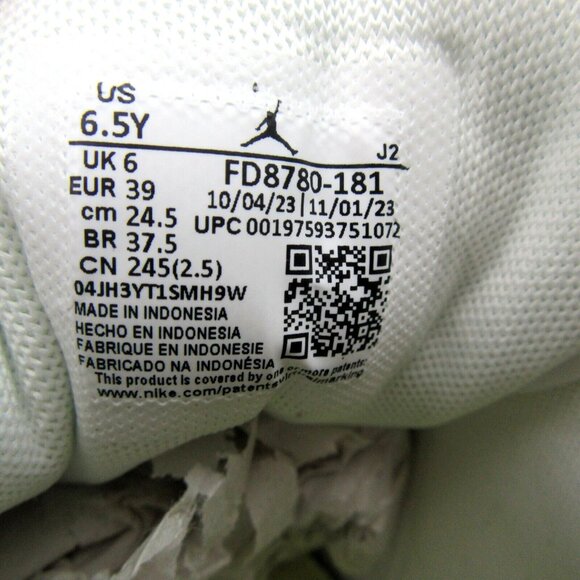 Air Jordan 1 Mid Sail White Sneakers GS Size 6.5Y / Womens Size 8 NEW - Picture 10 of 13